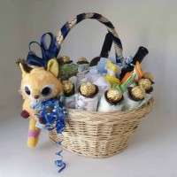 B - Baby's Deluxe Welcome Home Baby Basket